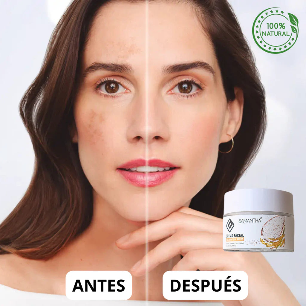 Crema Facial Aclarante de Arroz – Piel Radiante y Suave al Instante